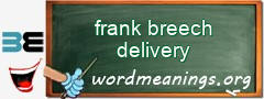 WordMeaning blackboard for frank breech delivery